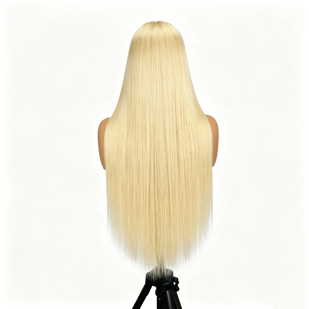 Long 13x4 Lace Front Human Hair Wigs-Blonde# - View 3